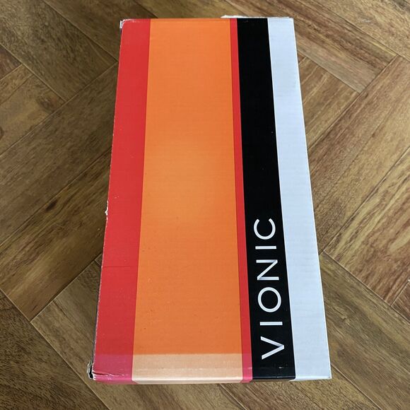 Vionic Flip Flops Women 6 Brown Pink‎ Rest Ricci Thong Sandals Leather Beaded - Picture 11 of 13